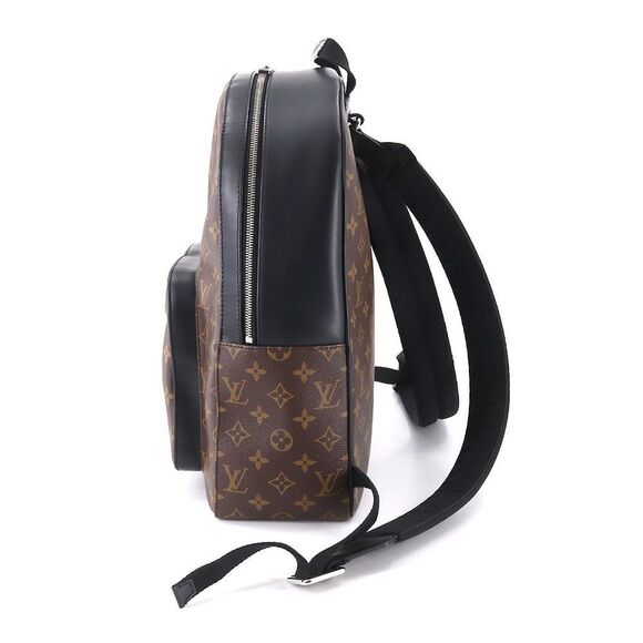 Louis Vuitton Monogram Macassar Josh NV Backpack Rucksack Brown Black - Picture 2 of 9